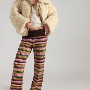 NWT Free People Nova Knit Flare Pants Medium